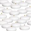 Royal Imports 10 Hour Floating Candles, 3” White Unscented Dripless Wax Discs, for Cylinder Vases, Centerpieces at Wedding, Party, Pool, Holiday (12 Set)