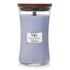 WoodWick Lavender Spa Large Hourglass Candle, Premium Soy Blend Wax, Sophisticated Pluswick Innovation Wood Wick