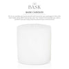 Bask Large Mottled Pillar Candles - Unscented - 6-Inch Diameter for Extra-Wide Holders - 3-Wick Candles for Home and Events - White