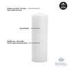 Royal Imports Unscented Pillar Candles 3 Inch Premium Wax White, 4 Sets (12 Candles - 4 of Each 3x3, 3x6, 3x9) White Unscented Premium Wax for Wedding, Spa, Party, Birthday, Holiday, Bath, Home Decor