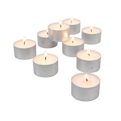 Stonebriar Bulk 50 Count, Unscented Smokeless Long Burning Tea Light Candles with 6-7 Hour Extended Burn Time (Pack of 16, 800 Count Total)