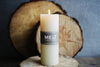 Melt Candle Pillar Candles - Unscented Candles for Home, Church, Weddings, & More - 3" x 6", Ivory