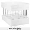 12 Pack Glass Clear Cylinder Vases Tall Floating Candle Holders Centerpiece Table Vases for Home Wedding Decorations Formal Dinners (12 x 3.35 Inch)