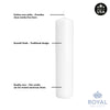 Royal Imports Pillar Candles White Unscented Premium Wax, 40 Hours Burning for Wedding, Spa, Party, Birthday, Holiday, Bath, Home Decor - 2"x6" Inch - Set of 12