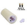 Vickiss Flameless Candles Battery Operated Candles 4" 5" 6" 7" 8" 9" Set of 9 Ivory Real Wax Pillar Dancing LED Flames LED Candles with 10-Key Remote and Cycling 24 Hours Timer