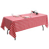 Giantex 10 Pieces Table Cloth, Checkered Tablecloth Rectangle |60"X102", Wrinkle Resistant Gingham Table Cloths, Buffalo Plaid Table Cover for Kitchen Dining Wedding, Picnic Table Cloth