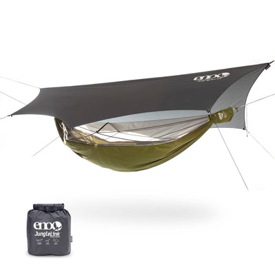 ENO, Eagles Nest Outfitters JungleLink Shelter System with Hammock with Bug Net, Straps and Rain Tarp