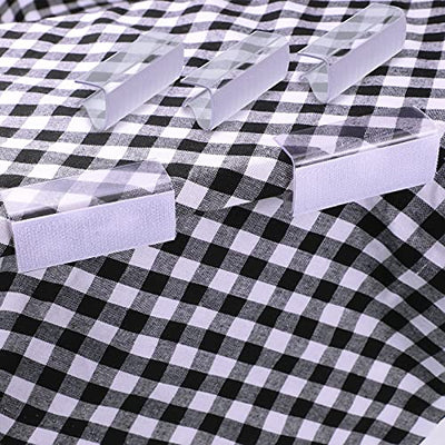 Table Skirting Clips Table Skirt Clips Table Cover Tablecloth Clips Clear Tablecloth Clips Clear Table Clips for Indoor Outdoor Events Wedding Meeting Party Picnic Banquet (150 Pieces)