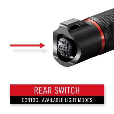 Coast G32 465 Lumen Flashlight with Pure Beam, Twist Focus and Bulls-Eye Spot Beam, Black