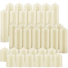 MTLEE 36 Pcs Pillar Candles Bulk Set of 3 Long Burning Wax Pillar Candles 2 in x 3, 6, 8 Inch Dripless Unscented Smokeless Candles for Wedding Party Spa Lantern Fireplace Home(Ivory White)