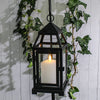 Richland Small Contemporary Metal Lantern Black Set of 6