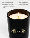 Benevolence LA Candles Bergamot & Jasmine Scented Candle | Spring Candles, 8 Oz Scented Candles for Home Scented, Manly Candles for Men | 45 Hour Burn Seasonal Candles for Women | Jasmine Candle