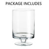 Glass Candle Holder for Pillar Candles - Large Glass Vases for Table Decoration, Clear Hurricane Candle Holder for Wedding Christmas Halloween Party Centerpiece Dining Room Decor, Gifts for Women