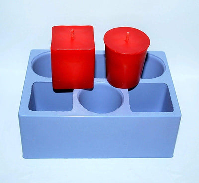 silicone VOTIVE Candle Mold 6 cavities super easy release homemade