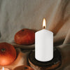 Set of 20 White Pillar Candles,Dripless and Smokeless Dinner Candle, 2x4” Pillar Candles for Parties Weddings Lantern Home Décor