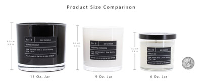 Lulu Candles | Amber, Rose & Sheer Musk II | Luxury Scented Soy Jar Candle | Hand Poured in The USA | Highly Scented & Long Lasting- 9 Oz.