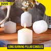 Large Pillar Candles, unscented Candles White unscented Long Burning Pillar Candles for Spa, Home, Restaurants, Church - Bulk Slow Burning Pillar Candles 3 Inches - (Pack of 10) by Zuvo