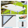 Avocahom 37" Folding Fish Cleaning Table Portable Camping Sink Table w/Dual Water Basins, Faucet Drainage Hose & Sprayer Outdoor Fish Fillet Cleaning Station w/Knife