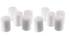 D'light Online 15 Hour Unscented White Emergency and Events Bulk Votive Candles for Wedding Votives, Luminary Candles, Restaurants, Churches and Decorations (Set of 144 - White, 15 Hour)