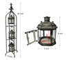 Metal Candle Lanterns with Stand - Three-tier Lantern Stand for Yard Product SKU: CL221880