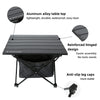 ROCK CLOUD Portable Camping Table Ultralight Aluminum Camp Table with Storage Bag Folding Beach Table for Camping Hiking Backpacking Outdoor Picnic