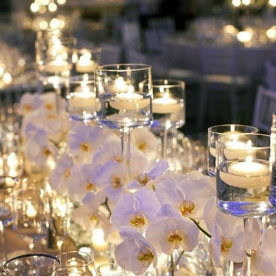 Set of 48 Unscented Floating Candles for Centerpieces, 2 Inch Small Floating Candles for Holiday, Weddings, Parties, Special Occasions and Christmas Home Decorations