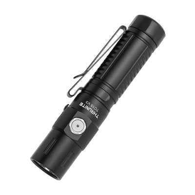 ThruNite TC15 V3 2403 High Lumen Flashlight, USB C Rechargeable LED Handheld Flashlights, Ultra-Bright XHP 35.2 LED, Indoor/Outdoor (Camping, Security and Emergency Use) Cool White - Black CW