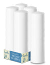 Hyoola White Pillar Candles 2x9 Inch - 4 Pack Unscented Pillar Candles - European Made