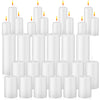 MTLEE 36 Pcs Pillar Candles Bulk Unscented Candle Set 38 Hour Long Burning Candles Dripless Clean Burning Dinner Candle for Emergency Wedding Spa Party (White,3 Sizes)