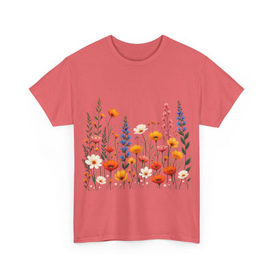 Wildflowers, Graphic T-Shirts for Women, Floral Shirt, Womens Short Sleeve, Ladies Graphic Tees #5110TTS