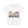 Wildflowers, Graphic T-Shirts for Women, Floral Shirt, Womens Short Sleeve, Ladies Graphic Tees #5112TTS
