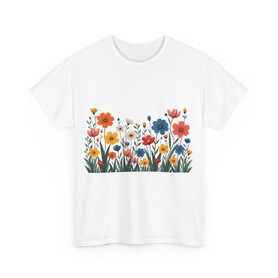 Wildflowers, Graphic T-Shirts for Women, Floral Shirt, Womens Short Sleeve, Ladies Graphic Tees #5112TTS