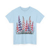 Wildflowers, Graphic T-Shirts for Women, Floral Shirt, Womens Short Sleeve, Ladies Graphic Tees #5118TTS