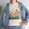 Wildflowers, Graphic T-Shirts for Women, Floral Shirt, Womens Short Sleeve, Ladies Graphic Tees #5117TTS