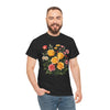 Wildflowers and Pink & Yellow Roses, Graphic T-Shirts for Women, Floral Shirt, Womens Short Sleeve, Ladies Graphic Tees #5137TTS