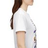 Wildflowers and Pink/Violet Roses, Graphic T-Shirts for Women, Floral Shirt, Womens Short Sleeve, Ladies Graphic Tees #5101TTS