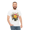 Wildflowers and Pink & Yellow Roses, Graphic T-Shirts for Women, Floral Shirt, Womens Short Sleeve, Ladies Graphic Tees #5143TTS