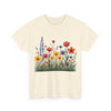 Wildflowers, Graphic T-Shirts for Women, Floral Shirt, Womens Short Sleeve, Ladies Graphic Tees #5117TTS