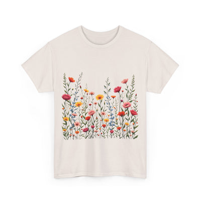 Wildflowers, Graphic T-Shirts for Women, Floral Shirt, Womens Short Sleeve, Ladies Graphic Tees #5103TTS