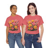 Wildflowers and Pink & Yellow Roses, Graphic T-Shirts for Women, Floral Shirt, Womens Short Sleeve, Ladies Graphic Tees #5142TTS