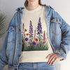 Wildflowers, Graphic T-Shirts for Women, Floral Shirt, Womens Short Sleeve, Ladies Graphic Tees #5125TTS