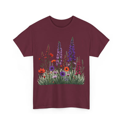 Wildflowers, Graphic T-Shirts for Women, Floral Shirt, Womens Short Sleeve, Ladies Graphic Tees #5125TTS