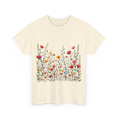 Wildflowers, Graphic T-Shirts for Women, Floral Shirt, Womens Short Sleeve, Ladies Graphic Tees #5103TTS