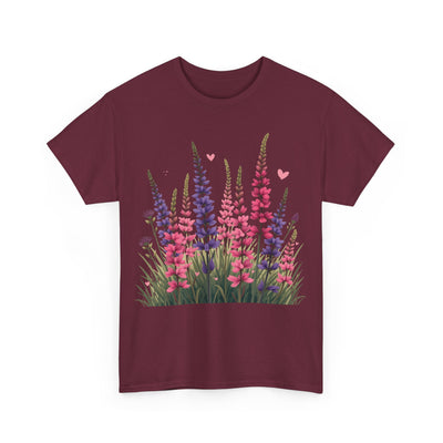 Wildflowers, Graphic T-Shirts for Women, Floral Shirt, Womens Short Sleeve, Ladies Graphic Tees #5119TTS