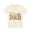 Wildflowers, Graphic T-Shirts for Women, Floral Shirt, Womens Short Sleeve, Ladies Graphic Tees #5114TTS