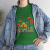 Wildflowers, Graphic T-Shirts for Women, Floral Shirt, Womens Short Sleeve, Ladies Graphic Tees #5117TTS