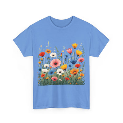 Wildflowers, Graphic T-Shirts for Women, Floral Shirt, Womens Short Sleeve, Ladies Graphic Tees #5108TTS