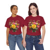 Wildflowers and Pink & Yellow Roses, Graphic T-Shirts for Women, Floral Shirt, Womens Short Sleeve, Ladies Graphic Tees #5143TTS