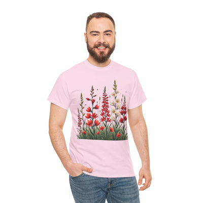 Wildflowers, Graphic T-Shirts for Women, Floral Shirt, Womens Short Sleeve, Ladies Graphic Tees #5122TTS