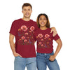Wildflowers and Pink Roses, Graphic T-Shirts for Women, Floral Shirt, Womens Short Sleeve, Ladies Graphic Tees #5015TTS